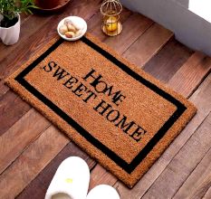 SWHF Premium Coir and Rubber Quirky Design Door and Floor Mat : Home Sweet Home